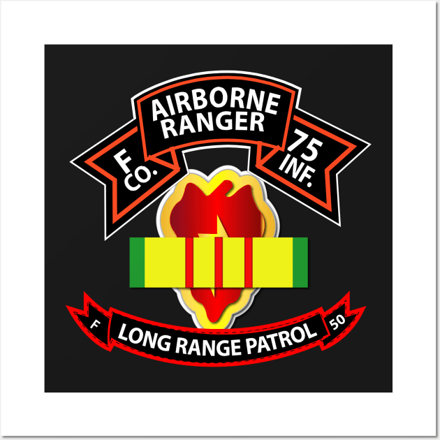 F Co 75th Ranger - 25th Infantry Division - VN Ribbon - LRSD Wall Art by twix123844